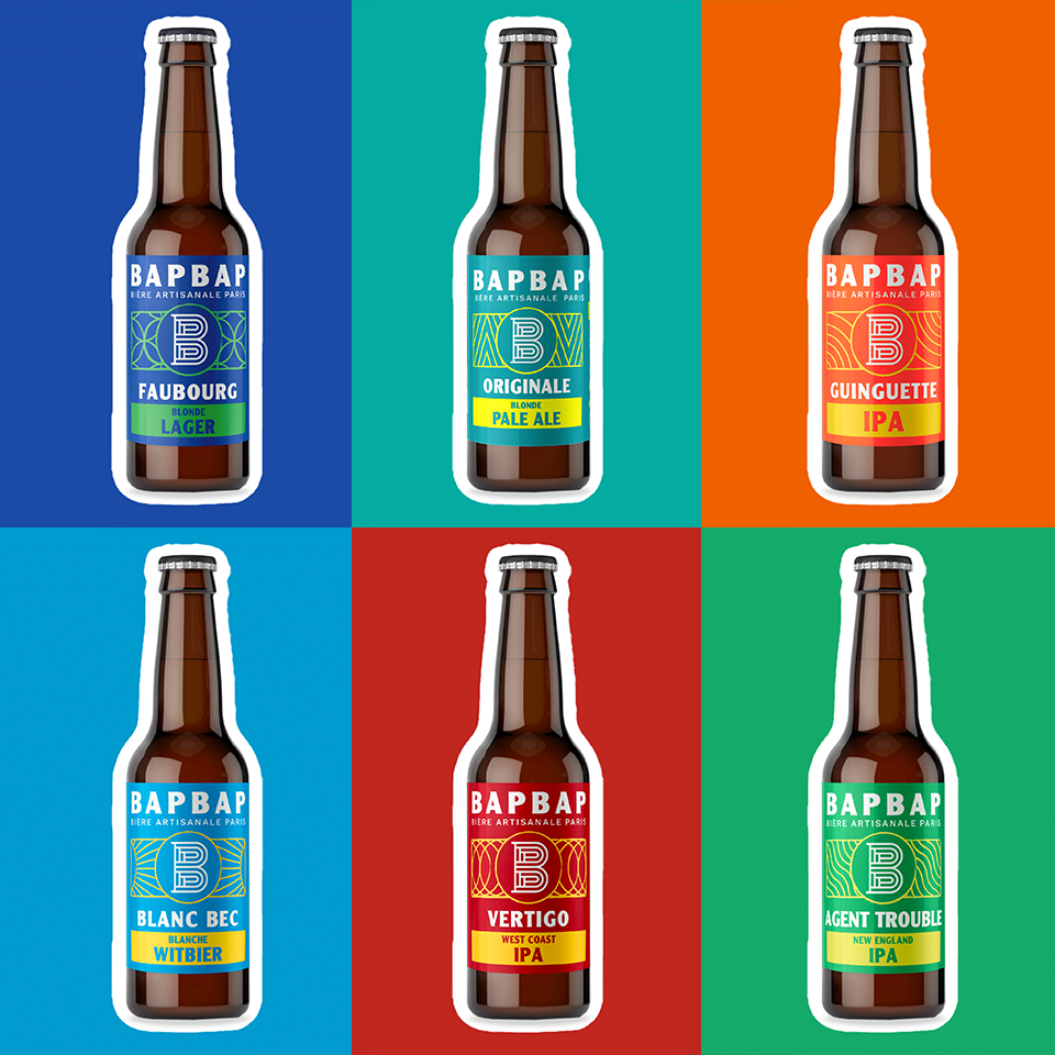 Coffret bière cadeau BAPBAP — IPA Pale Ale Lager blanche craft Paris